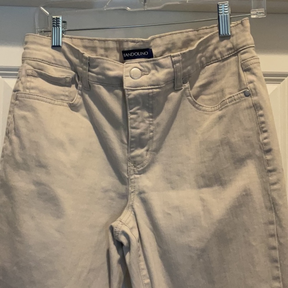Bandolino Khaki Straight-Leg Pants - Picture 2 of 5